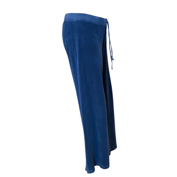 Juicy Couture Y2K Velour Drawstring Pants Sz L Blue #93R - Picture 5 of 8